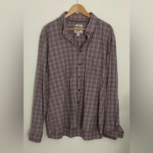 Jos. A. Bank Casual Plaid Shirt - Purple and Gray